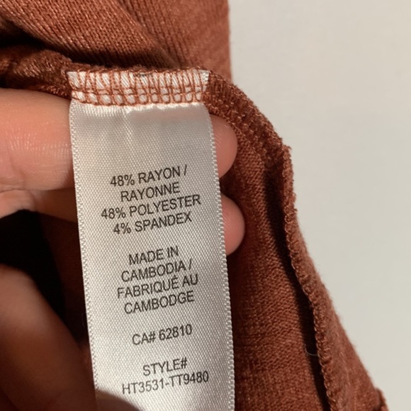 Ricki’s Basics Mauve Pink/Brown T-Shirt - Picture 8 of 8